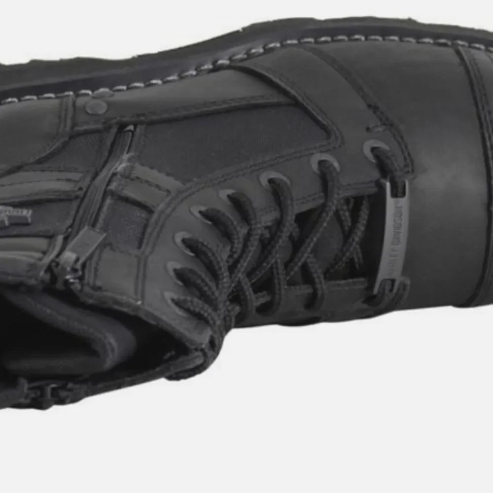 NWOT Harley-Davidson Men's Boxbury Military Zippers Black Men's Lace-Boots 10.5